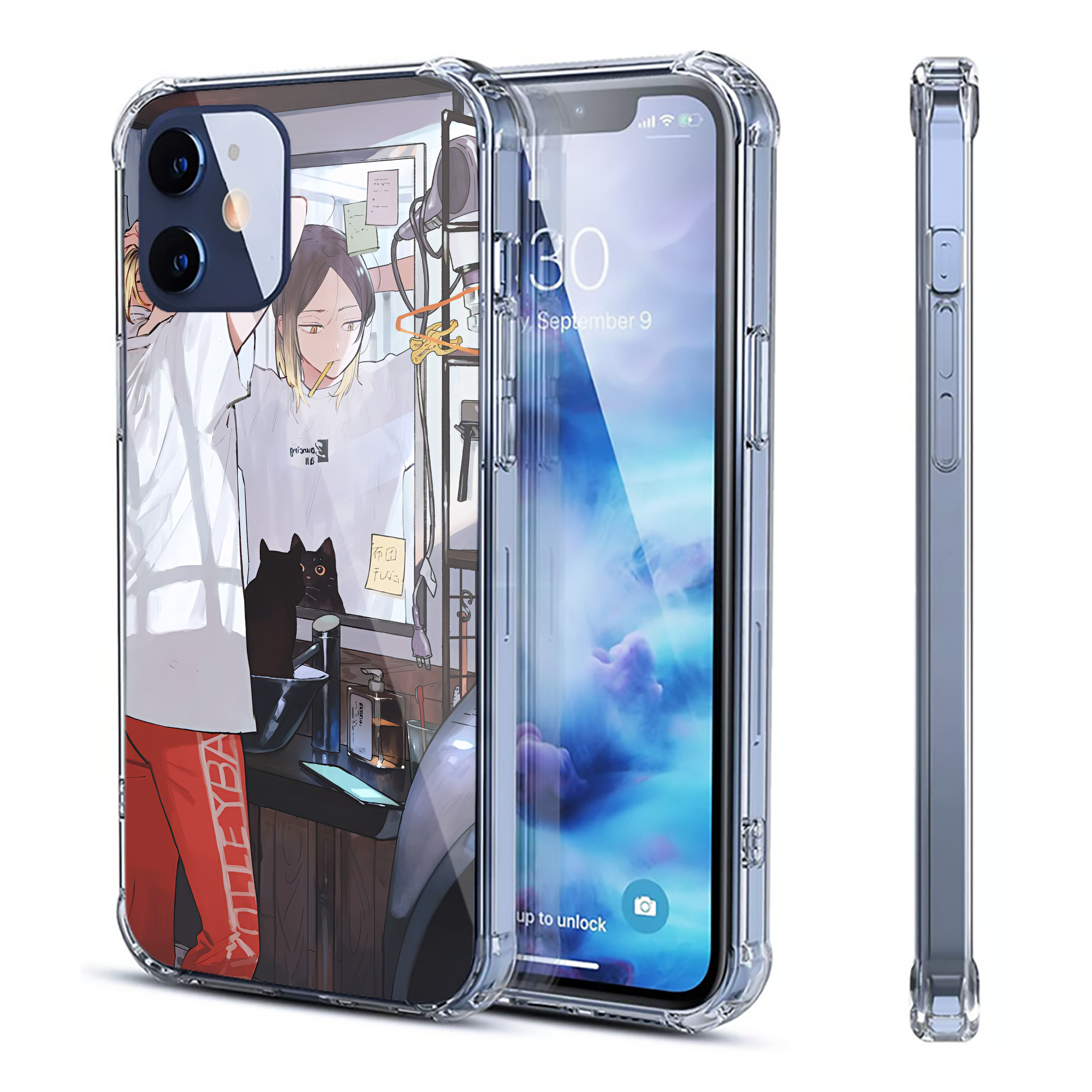 （画像用） ハイキュー!! Haikyu!! 【iPhone 12シリーズ対応】透明スマホケース（クリアソフトケース）
